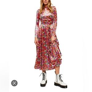 Free People Heartland Velvet Maxi Dress